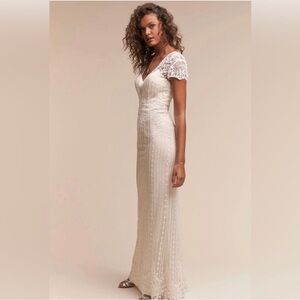 BHLDN beaded wedding dress